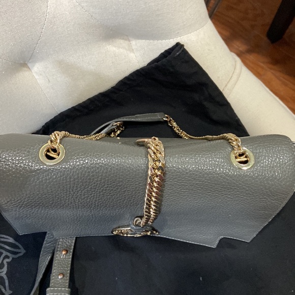 Versace Collection La Medusa Leather Crossbody Shoulder Bag - Picture 4 of 11